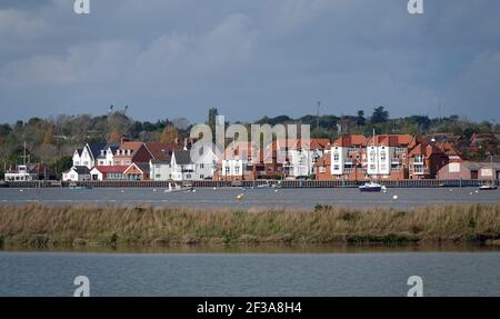 Gros plan sur le front de mer de Burnham-on-Crouch, en Angleterre Banque D'Images