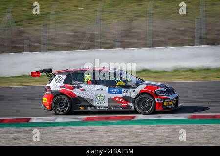 25 MEHDI BENNANI (MAROC),SLR VW MOTORSPORT,VOLKSWAGEN GOLF GTI TCR, action lors des essais mondiaux de voiture de tourisme de la FIA WTCR 27 à Barcelone, Espagne, du 29 au 2019 mars - photo Alexandre Guillermot / DPPI Banque D'Images