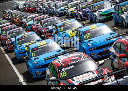 Photo de la famille WTCR & TCR Europe lors de la coupe du monde de la voiture de tourisme WTCR 2019 de la FIA, course de Hongrie à hungaroring, Budapest, du 26 au 28 avril - photo Florent Gooden / DPPI Banque D'Images