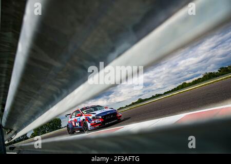 05 NORBERT MICHELISZ, (HONGRIE), BRC HYUNDAI N SQUADRA CORSE, HYUNDAI I30 N TCR, action lors de la course de la coupe du monde de tourisme WTCR 2019 de la FIA en Slovaquie au Slovakia Ring, du 10 au 12 mai - photo Florent Gooden / DPPI Banque D'Images