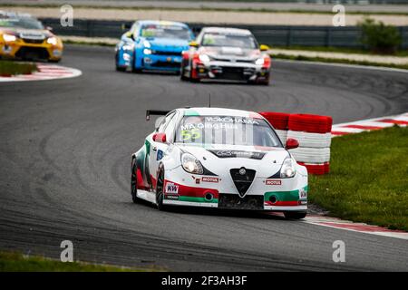 55 ma QINGHUA, (CHINE), ÉQUIPE MULSANNE,ALFA ROMEO GIULIETTA TCR, action pendant la course de la coupe du monde de tourisme WTCR 2019 de la FIA en Slovaquie au Slovakia Ring, du 10 au 12 mai - photo Florent Gooden / DPPI Banque D'Images