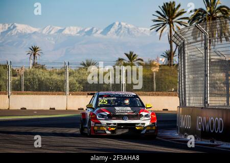 25 MEHDI BENNANI, (MAROC), SLR VW MOTORSPORT, VOLKSWAGEN GOLF GTI TCR, action pendant la course mondiale de voiture de tourisme WTCR 2019 de la FIA au Maroc à Marrakech, du 5 au 7 avril - photo Florent Gooden / DPPI Banque D'Images
