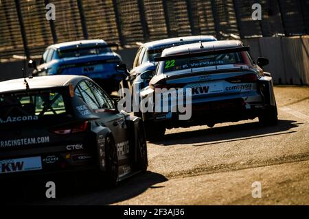 22 FREDERIC VERVISCH, (BELGIQUE), COMTOYOU ÉQUIPE AUDI SPORT, AUDI RS3 LMS, action pendant la FIA WTCR World Touring car Race of Morocco 2019 à Marrakech, du 5 au 7 avril - photo Florent Gooden / DPPI Banque D'Images