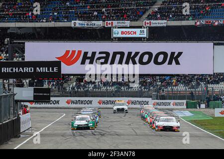 Start, 33 RAST René (DEU), Audi Sport Team Rosberg, Audi Sport RS 5 DTM, action 11 WITTMANN Marco (DEU), BMW Team RMG, Schaeffler BMW M4 DTM, action pendant le DTM 2019 à Hockenheim du 4 au 6 octobre, en Allemagne - photo Gregory Lenordenheim et / DPPI Banque D'Images