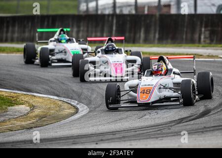 48 VALENTE Enzo (fra), F4 Ffsa Academy, action pendant le championnat de france 2019 du circuit FFSA GT, du 19 au 22 avril, à Nogaro, France - photo Marc de Mattia / DPPI Banque D'Images