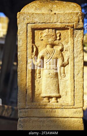 Ancien bas-relief hindou représentant Dieu Ganesh, Jaisalmer Banque D'Images