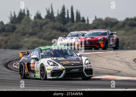 10 GOMAR Nicolas (fra), LAMBERT Julien (fra), Porsche Cayman 718 équipe AGS Evénements, action pendant le championnat de france de circuit FFSA GT 2019, du 5 au 7 juillet à Ledenon, France - photo Marc de Mattia / DPPI Banque D'Images