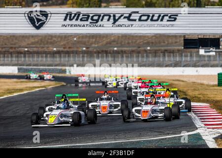 27 OTA Kakunoshin (jpn), F4 Ffsa Academy, action pendant la FFSA GT 2019, 48 VALENTE Enzo (fra), F4 FFSA Academy, action circuit french Championship, du 12 au 15 septembre à Magny-cours, France - photo Jean Michel le Meur / DPPI Banque D'Images