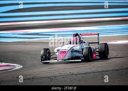 26 DAVID Hadrien (fra), F4 Ffsa Academy, action pendant le championnat de france 2019 du circuit FFSA GT, du 11 au 13 octobre au castellet, France - photo Thomas Fenetre / DPPI Banque D'Images