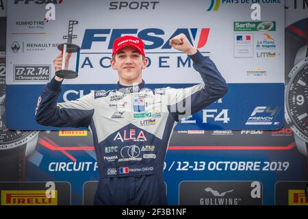 26 DAVID Hadrien (fra), F4 Ffsa Academy, action pendant le championnat français de circuit 2019 de la FFSA GT, du 11 au 13 octobre circuit Paul Ricard, le Castellet, France - photo Jean Michel le Meur / DPPI Banque D'Images