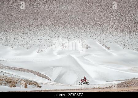 02 GONCALVES Paulo (por), Honda, Monster Energy Honda Team 2019, Motul, moto, action pendant le Dakar 2019, Stage 4, Arequipa - Moquegua, pérou, le 10 janvier - photo Antonin Vincent / DPPI Banque D'Images