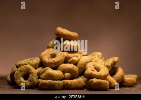 Taralli traditionnel italien savoureux en-cas Banque D'Images