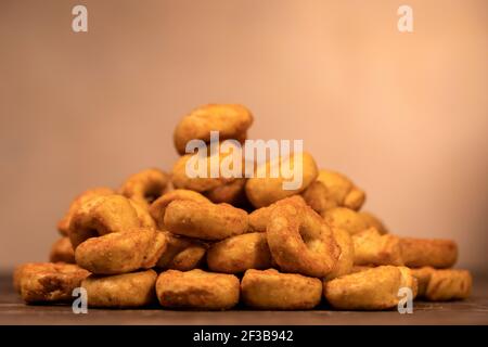 Taralli traditionnel italien savoureux en-cas Banque D'Images