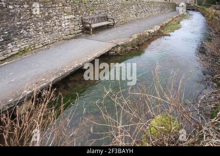 Tems Beck Giggleswick Banque D'Images