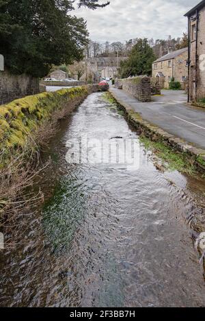 Tems Beck Giggleswick Banque D'Images