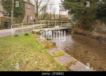 Tems Beck Giggleswick Banque D'Images