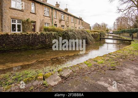 Tems Beck Giggleswick Banque D'Images