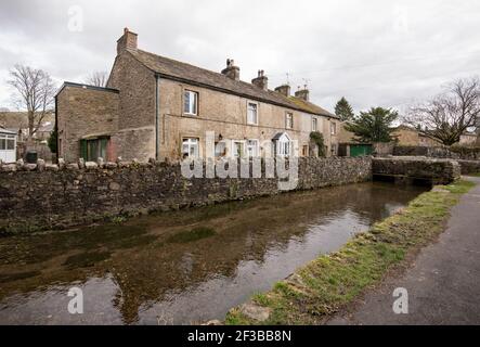 Tems Beck Giggleswick Banque D'Images