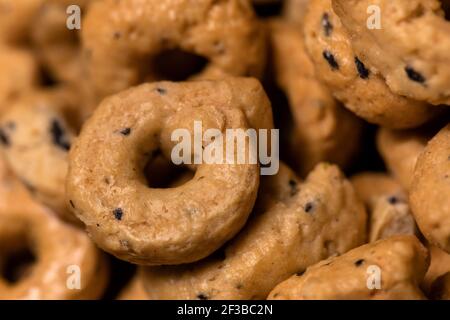 En-cas italien traditionnel taralli gros plan Banque D'Images