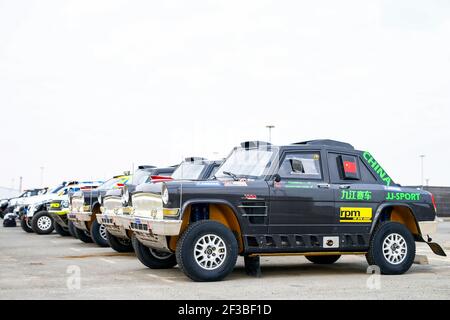 340 Li Aidong (chn), Shen Zhaoyang (chn), Chevrolet, Qian'an Jiang Landsail Racing Club, Auto, car, action pendant les contrôles administratifs et techniques de Dakar 2020 à Djeddah, Arabie Saoudite du 2 au 4 janvier 2020 - photo Julien Delfosse / DPPI Banque D'Images