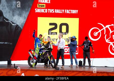 20 Aubert Johnny (fra), Sherco TV, Sherco TV Rally Factory, moto, Bike, Motul, action lors de la cérémonie de départ du Dakar 2020 à Jeddah, Arabie Saoudite le 4 janvier 2020 - photo François Flamand / DPPI Banque D'Images