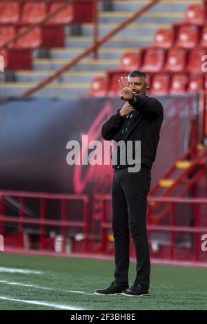 Tijuana, Mexique. 13 mars 2021. Directeur Franky Oviedo (Tijuana) pendant le match LIGA MX Femenil entre Tijuana et Santos Laguna à Estadio Caliente à Tijuana, Basse-Californie, Mexique. Crédit: SPP Sport presse photo. /Alamy Live News Banque D'Images