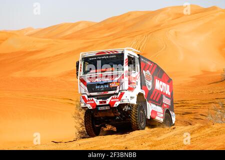 547 Besnard Sylvain (fra), Vresse Antoine (fra), Laliche Sylvain (fra), Homme, équipe, SSP, camion, Camion, Motul, action pendant la phase 11 du Dakar 2020 entre Shubaytah et Haradh, 744 km - SS 379 km, en Arabie Saoudite, le 16 janvier 2020 - photo Frédéric le Floc'h / DPPI Banque D'Images