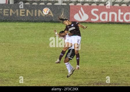 Moron, province de Buenos Aires, Argentine. 15 mars 2021. SPORTS.- 15 mars 2021. Moron, province de Buenos Aires, Argentine.- River plate (ARG) et Ferroviaria (Brésil) jouent les derniers quarts de la femme de football CONMEBOL Copa Libertadores, au stade Deportivo Moron à Moron, province de Buenos Aires, Argentine, le lundi 15 mars, 2021. Credit: Julieta Ferrario/ZUMA Wire/Alay Live News Banque D'Images