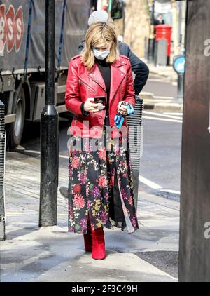 Kate Garraway, Global radio Studios, Londres, Royaume-Uni, 15 mars 2021, Photo par piQtured Banque D'Images