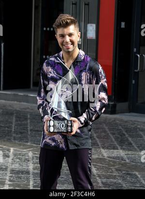 Champion de danse sur glace Sonny Jay, Global radio Studios, Londres, Royaume-Uni, 15 mars 2021, Photo par piQtured Banque D'Images