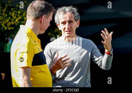 PROST Alain (fra), ambassadeur Renault, portrait lors du championnat de Formule 1 2018 à Melbourne, Grand Prix d'Australie, du 22 au 25 mars - photo DPPI Banque D'Images