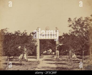 Tombe près de Palichian, la scène du commencement de l'attaque le 21 septembre 1860, 1860. Banque D'Images