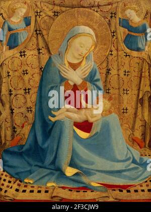La Madonna de l'humilité, c. 1430. Banque D'Images