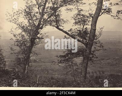 Orchard Knob, de Mission Ridge, 1864-1866. Point de vue stratégique utilisé par le général Grant lors de la "bataille au-dessus des nuages". Banque D'Images