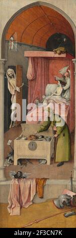 La mort et la misère, c. 1485/1490. Banque D'Images