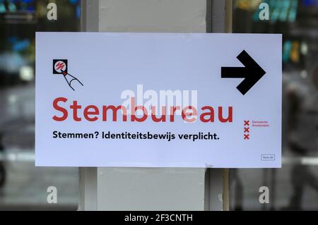 PS Billboard élections politiques à Amsterdam, pays-Bas 16-3-2020 Banque D'Images