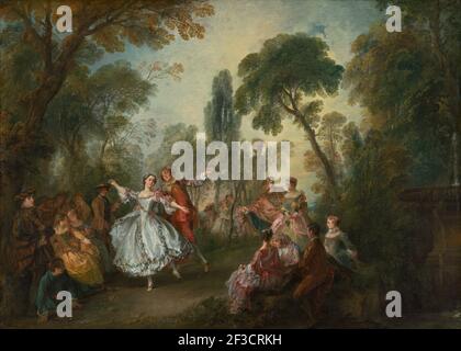 La Camargo Dancing, c. 1730. Banque D'Images