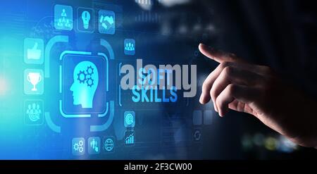 Concept des ressources humaines en RH : compétences générales et responsabilité personnelle en matière de forme physique Banque D'Images