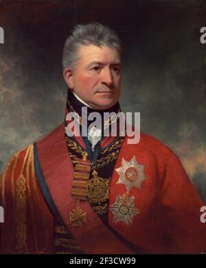 Lieutenant-général Sir Thomas Picton, 1815/1817. Banque D'Images