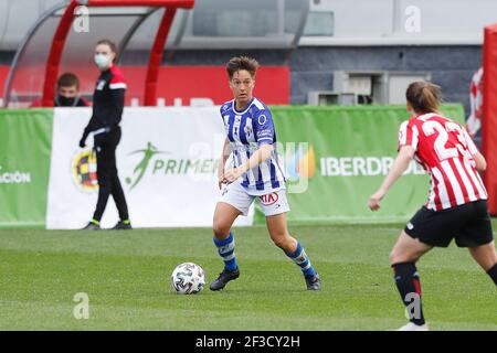 Claire Falknor (Huelva), 14 MARS 2021 - football : match espagnol 'Primera Iberdrola' entre Athletic Club de Bilbao Femenino 1-1 Sporting Club de Huelva à l'Estadio Lezama à Lezama, Espagne. (Photo de Mutsu Kawamori/AFLO) Banque D'Images