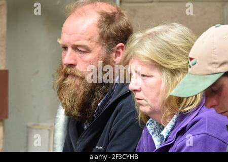 Sybil & George MacPherson, Dalmally, Argyll, Écosse Banque D'Images