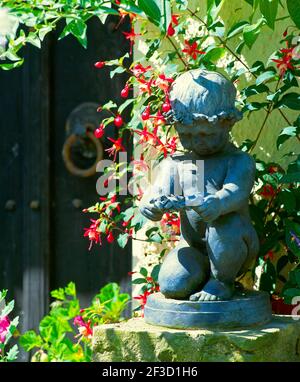 statue de jardin, Banque D'Images