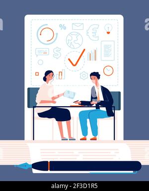 Concept de poignée de main. Business personnes partenariat contrat de financement vecteur de financement de relation d'investissement Illustration de Vecteur