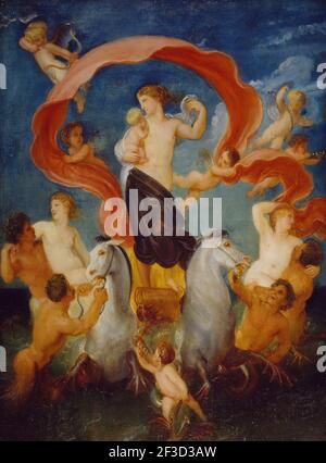 Amphitrite, 1775-1830. Dans la mythologie grecque ancienne, Amphitrite était une déesse de la mer et épouse de Poséidon et de la reine de la mer. Banque D'Images
