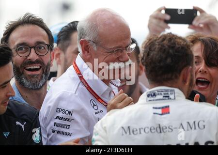 ZETSCHE Dieter, PDG Daimler AG Mercedes, PDG Daimler AG, portrait podium, ligne d'arrivée, arrivee, Lors du Championnat du monde de Formule 1 2018, Grand Prix de france du 22 au 24 juin au Castellet - photo Frederic le Floc'h / DPPI Banque D'Images