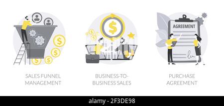 Illustrations vectorielles de concept abstrait Business Deal. Illustration de Vecteur
