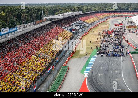 Départ de GRID atmosphère pendant le Championnat du monde de Formule 1 2018, Grand Prix d'Allemagne du 19 au 22 juillet, à Hockenheim, Allemagne - photo Florent Gooden / DPPI Banque D'Images