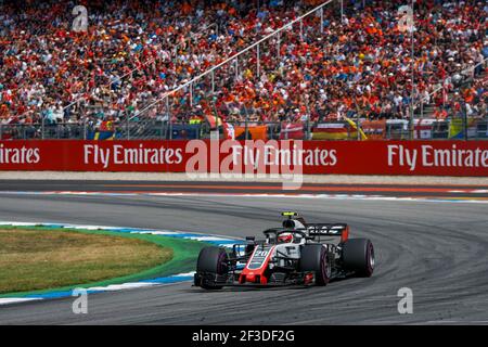 20 MAGNUSSEN Kevin (dnk), Haas F1 Team VF-18 Ferrari, action pendant le Championnat du monde de Formule 1 2018, Grand Prix d'Allemagne du 19 au 22 juillet, à Hockenheim, Allemagne - photo Florent Gooden / DPPI Banque D'Images
