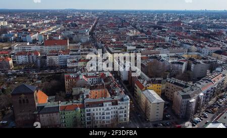 Appartements à Berlin - vue d'en haut Banque D'Images