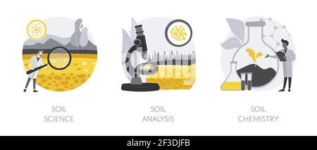 Étude des ressources naturelles concept abstrait illustrations vectorielles. Illustration de Vecteur